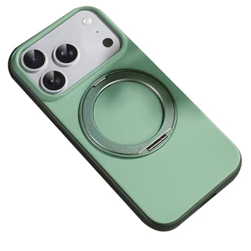 Coque Magnétique iPhone 17 Pro Max Ultra Mince avec Support Intégré - Vert