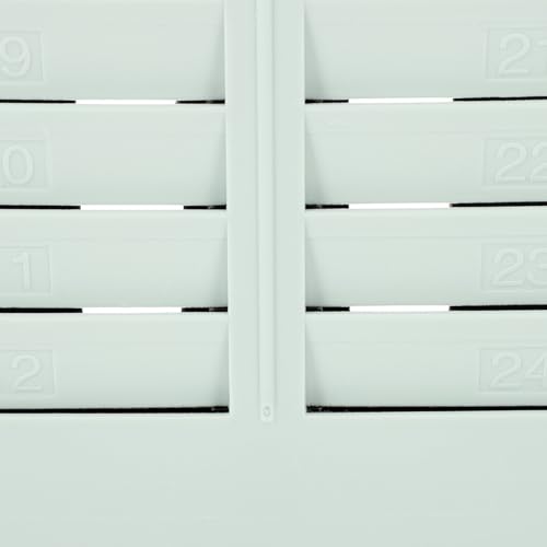 Estante para tarjetas de asistencia DECHOUS de plástico con 24 ranuras para pared 6