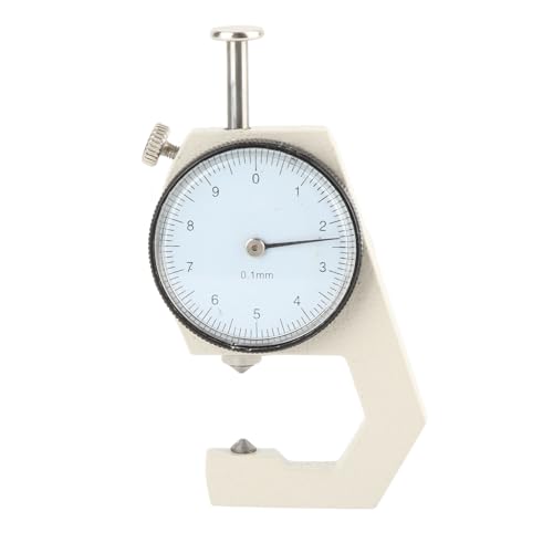 Thickness Gauge, Portable Clear Scale Pointer Display Wear Resistant Thickness Micrometer, Thickness Meter Precise Electronic Micrometer for Measurement (Pointed Head 0?10mm)
