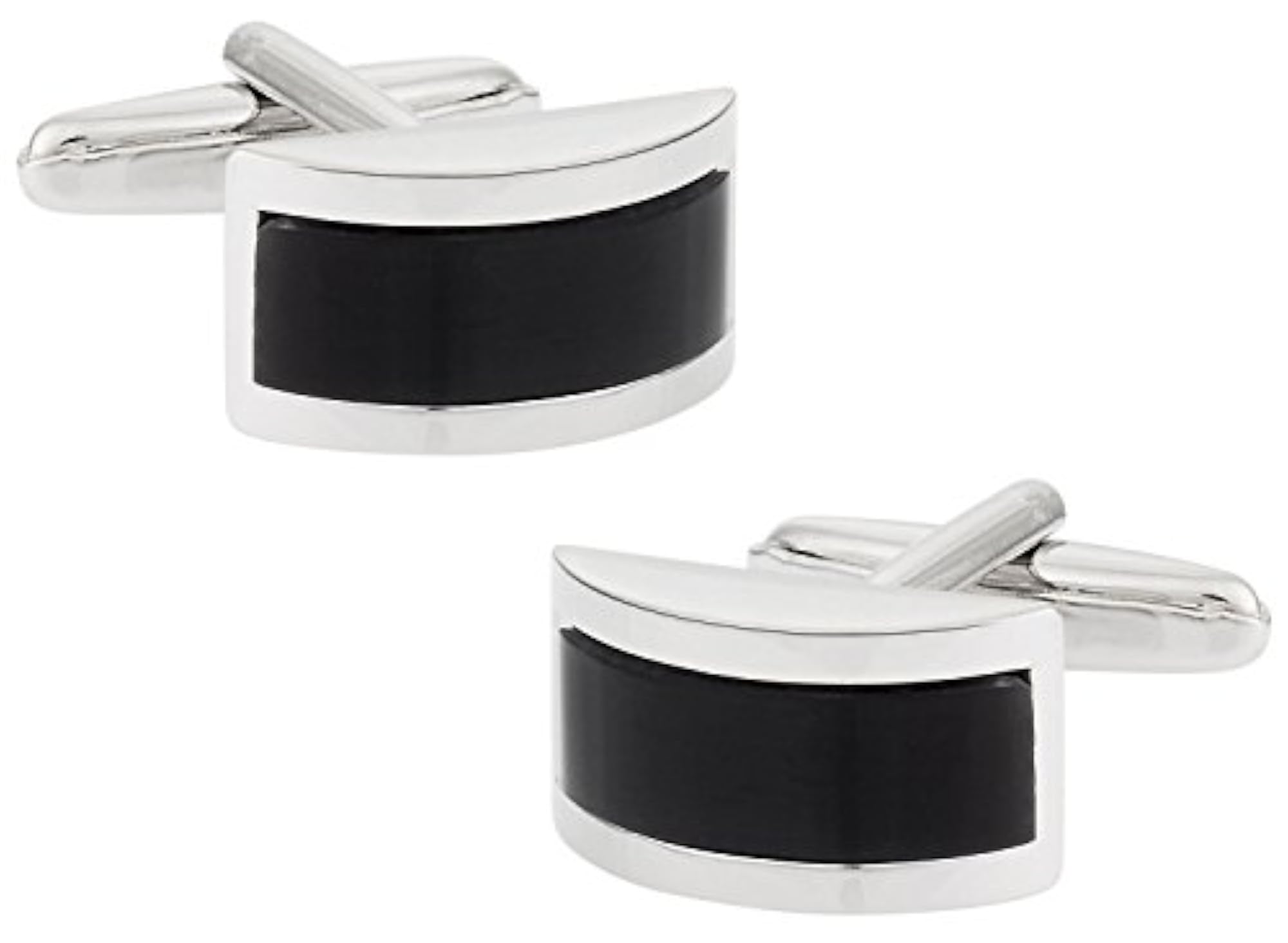 Men's Silver Metal Cufflinks, Stylish Accessory