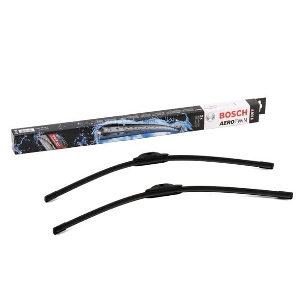 Image of BOSCH 3397009096 AeroTwin Wiper Blade Combo Pack - Set of 2 (24 inch & 24 inch) | Driver and Passenger Side Original Equipment Replacement Blades