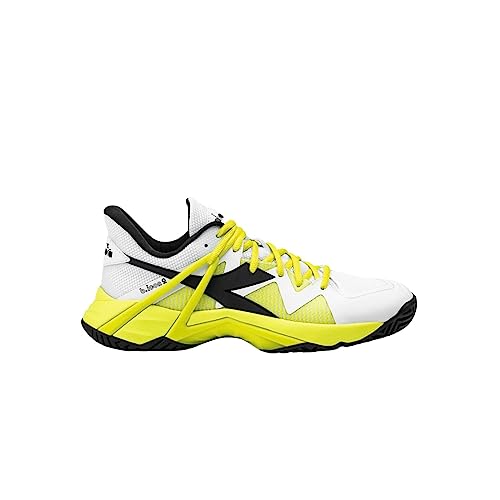 Image of Diadora Mens B.Icon 2 All Ground Tennis Sneakers Shoes - White, Yellow