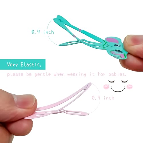 60 pinzas para cabello con diseño animal para niñas miniatura 3