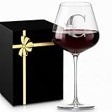 Personalized Crystal Wine Glasses for Women Initial Christmas Xmas Birthday Ideas Friend Gift Female Teacher End Year Best Soul Bestie Unique Appreciation Co Worker Senior Elderly Adult Present,C