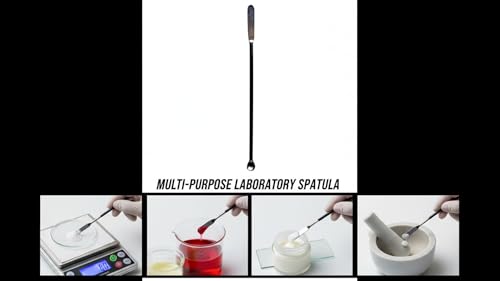 Image of Laboratory Spatula(PACK OF 2), Stainless Steel, 6 inch or 15.5 cm Length, Dual-Ended with Round Spoon and Flat Face Design for laboratory and multipurpose use