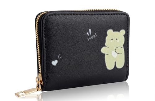 Image of Valerie Women Small Wallets for Girls Credit Card Holder Coin Purse Zipper Small Secure Card Case Cute Wallet Mini for Women