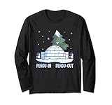 Photo Gallery pinguino divertente | igloo & winter snow pun, pengu-in pengu-out maglia a manica Photo Gallery pinguino divertente | igloo & winter snow pun, pengu-in pengu-out maglia a manica