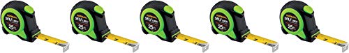 Komelon SL2825 Self Lock 25-Foot Power Tape, 5 Pack