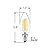 LUXRITE Vintage Candelabra LED Bulb 60W Equivalent, 550 Lumens, 4000K Cool White, LED Chandelier Light Bulbs 5W, Dimmable, Clear Glass, Filament Candle Bulbs, UL Listed, E12 Base (6 Pack)