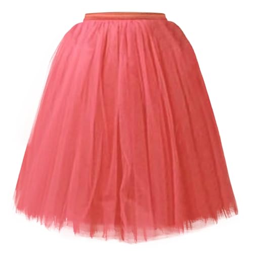 Jupe plissée en tulle pastèque pour femme adulte idéale en tutu de danse