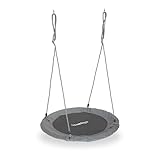 Relaxdays Columpio Jardín Nido Ajustable para Niños y Adultos, 150x90x90 cm