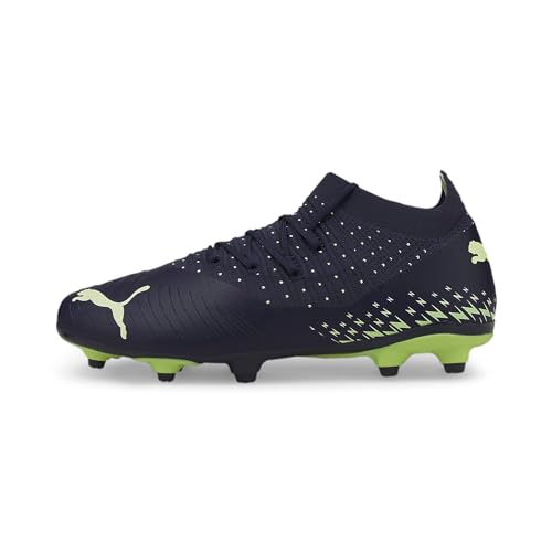 PUMA Unisex Kids Future Z 3.4 Fg/Ag Jr Soccer Shoe, Parisian Night Fizzy Light Pistachio, 3 UK