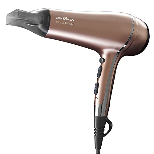 Secador de cabelo, Bsc3000 rose gold, 2000w, Rose, 110V, Britânia