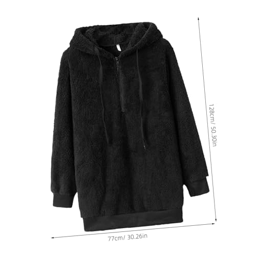 Chaqueta sudadera capucha mujer abrigo manga larga cremallera cómoda 4