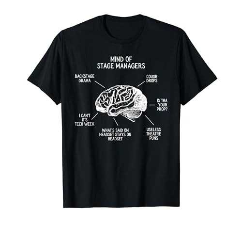 Theatre Mind Of Stage Manager Broadway Musical Theatre Camiseta