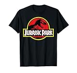 Jurassic Park Distressed Vintage Logo Camiseta