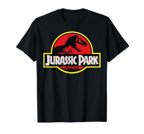 Jurassic Park Distressed Vintage Logo Camiseta
