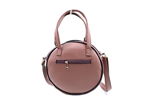 Image of Sling Bag for Women & Girls Stylish Crossbody One Side Purse Sling Bag Closure & Adjustable Strap with teddy Keychain and zip round bag