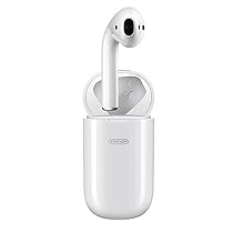 joyroom JR-T0XI in-Ear Wireless Single TWS Earbuds with Bluetooth v5.0, Up to 3.5hrs Music & Calling Time, Touch Sensor Controls with Mic & Long Press Siri Assistance Support – White