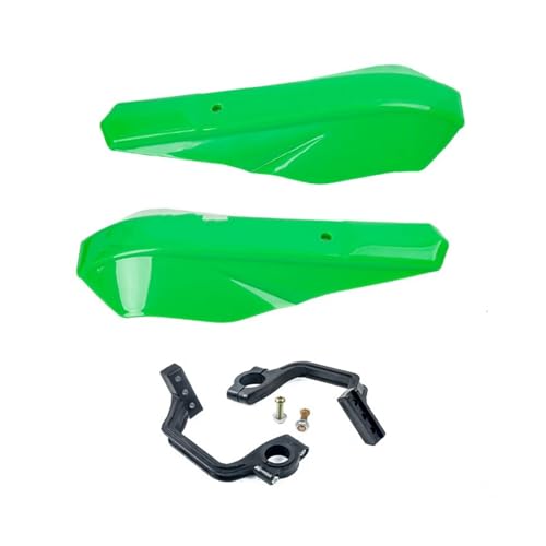 Protège-mains moto vert pour mini dirt pocket pit bike 2 temps 47cc 49cc