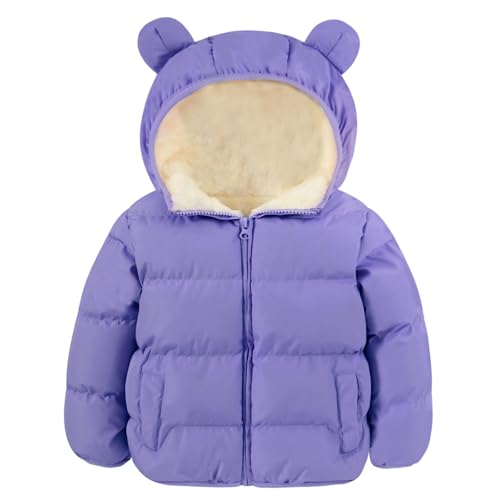 Image of BFUSTYLE Baby Toddler Coats Boys Girls Bear Ear Hooded Puffer Jackets 6M-5T