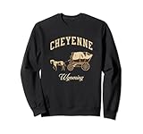 Cheyenne Wyoming Rodeo Days Horse and wagon pour cowgirls cowboys et ranchers lors d'un rodéo stampede ou défilé de rodéo.