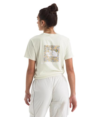 THE NORTH FACE Women's Evolution Floral Box NSE Short Sleeve Tee | Regular Fit Everyday Shirt With Logo Graphic