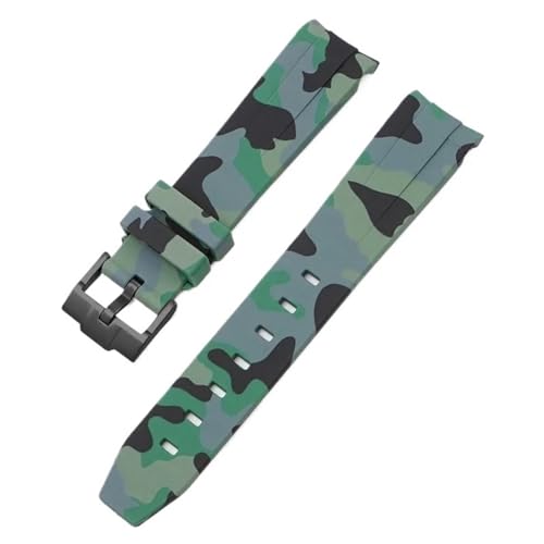 Bracelet pour Swatch MoonSwatch en silicone vert pour le sport