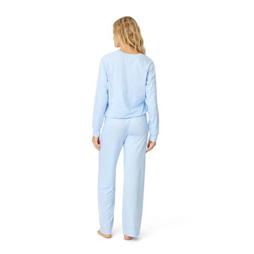 Image of PJ Salvage Women's [Amazon Exclusive] Cloud Jersey Open-bottom Pajama 2-piece Pj Set