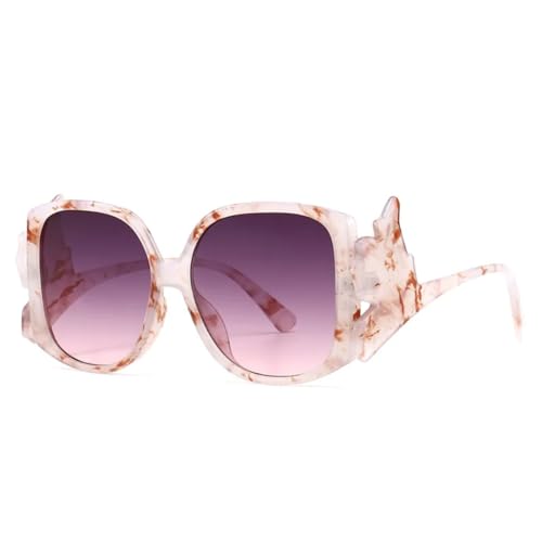 Lunettes de soleil rétro pour femmes avec verres colorés dégradés et protection UV400