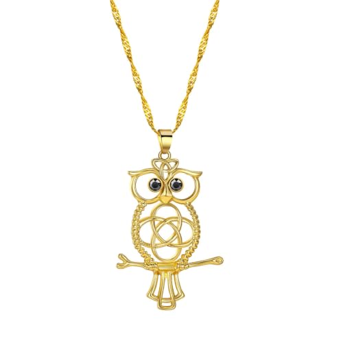 Collier pendentif animal Night Owl : votre touche bohème pour vos festivals et soirées