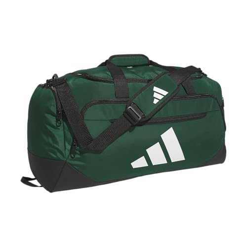 Image of adidas Defender 5 Duffel Bag for Sports, Gym and Travel, Team Dark Green, OSFA