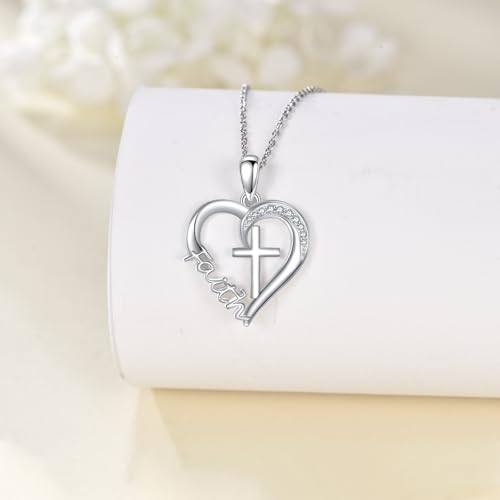 Collier croix argent sterling poli miroir bijouterie de luxe - 4