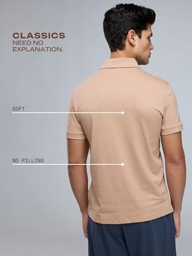 Image of CAVA Supima Polo T-Shirt for Men | Regular Fit, Ultra-Soft Supima Cotton, Lightweight, Polo Neck, Versatile Style | Casual to Formal Wear