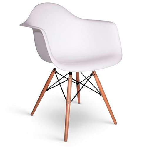 La Mejor Recopilación de Silla Eames Con Brazos que puedes comprar esta semana. 41 Arei Design, Silla Eames Style con Brazo - Blanca