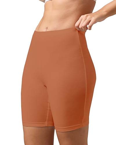 Image of URBAN ADVENTURE High Coverage Premium Cotton Spandex Mid Waist Elastane Stretch Shorties - Gym -Cycling Shorts /Tights for Women