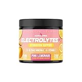 Keto-Pro Electrolytes+ 250g - 50 Servings | Electrolyte Powder & Salts with 66 Trace Minerals | Supports Fasting, Health & Fitness Goals | Pink Lemonade Flavour