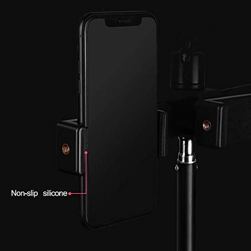 Aro de luz para eliminar sombras en videos con iluminacion tricolor de altura regulable 7