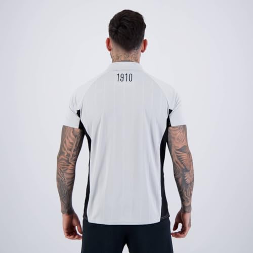 Polo Corinthians Emboss SCCP Cinza