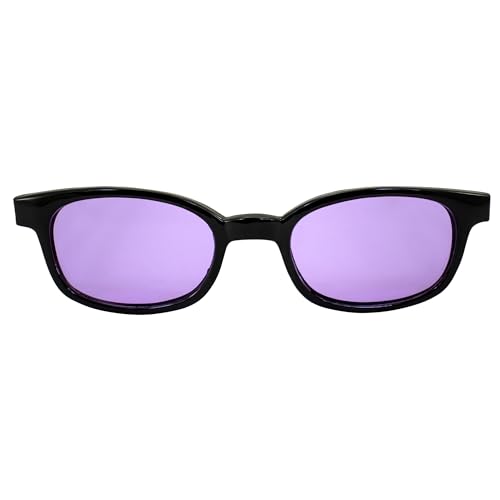 Pacific Coast X-Kd's Biker Purple Lenses Black Frames Sunglasses2