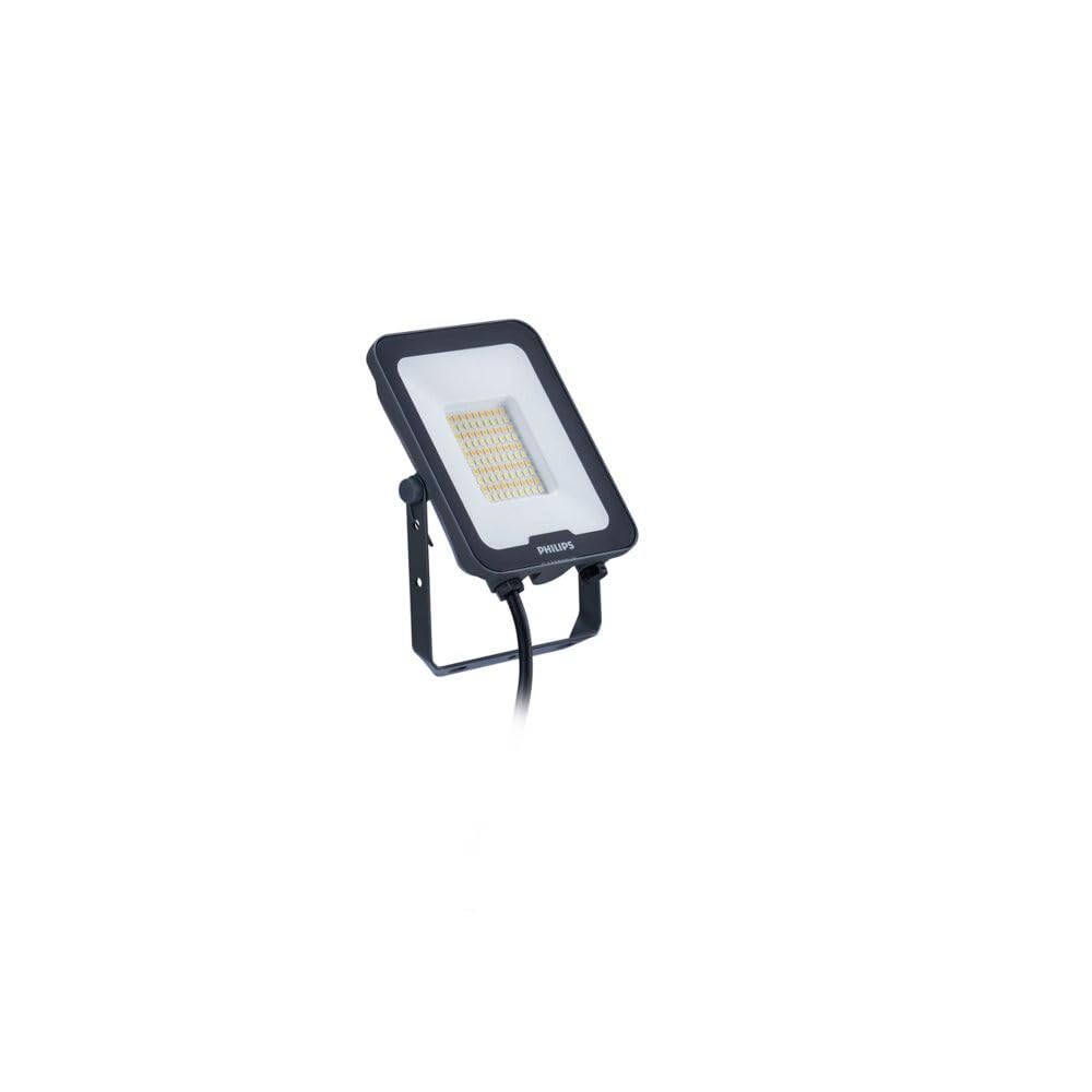 Philips Black Ledinaire All-In Led Floodlight 30W 3300-3600Lm – 3000K/4000K/6500K Selectable Cct, Ip65 Outdoor Security Light, 110° Beam, Ik07, Adjustable Bracket, Grey