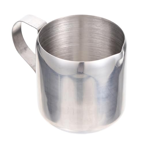 WRITWAA Jarra Espumadora de Leche en Acero Inoxidable, Mango Ergonómico, Diseñada para Uso en Cocina Profesional y Elaboración de Café Latte y Cappuccino