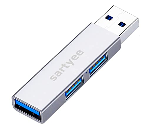Usb Hub 3.0 Extender 3-Port, Sartyee Computer Networking Hubs For Macbook, Mac Pro, Imac, Ps4/5, Surface Pro,Flash Drive, Keyboard, Mouse, Windows #TOP1