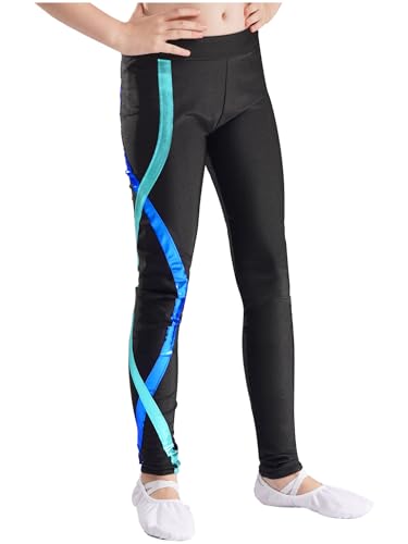 Hularka Kids Girls Figure Ice Skating Practice Pants Yoga Athletic Leggings Gymnastic Dance Tights Training Trousers2