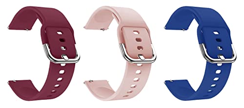 ACM Combo Pack Watch Strap Silicone Belt compatible with Fastrack Reflex Hello Smartwatch Sports Hook Band
