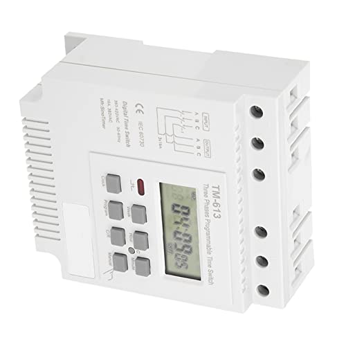 Interrupteur de minuterie triphasé 380V programmable pour moteur de pompe - 5