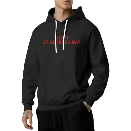 Sudadera con capucha para hombre estilo chaqueta de verano casual negra manga larga XL