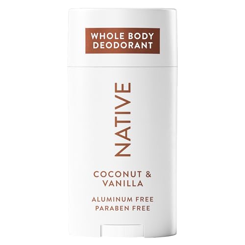 Native Whole Body Deodorant Stick Contains Naturally Derived Ingredients, Deodorant for Men and Women | 72 Hour Odor Protection, Aluminum Free with Coconut Oil and Shea Butter | Coconut & Vanilla
