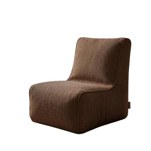 Image of Bean Bag Chair Cover | Size: 0XL | Color: Brown | Without Beans | Premium Leatherette Cover (CMF 1048)