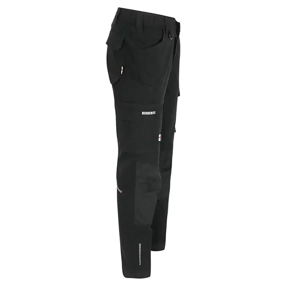 Herock XENI Pantalones de Trabajo para Hombres, 97% Algodón 3% Elastano, Multibolsillo, Elástico en 2 Vías, Refuerzo Cordura